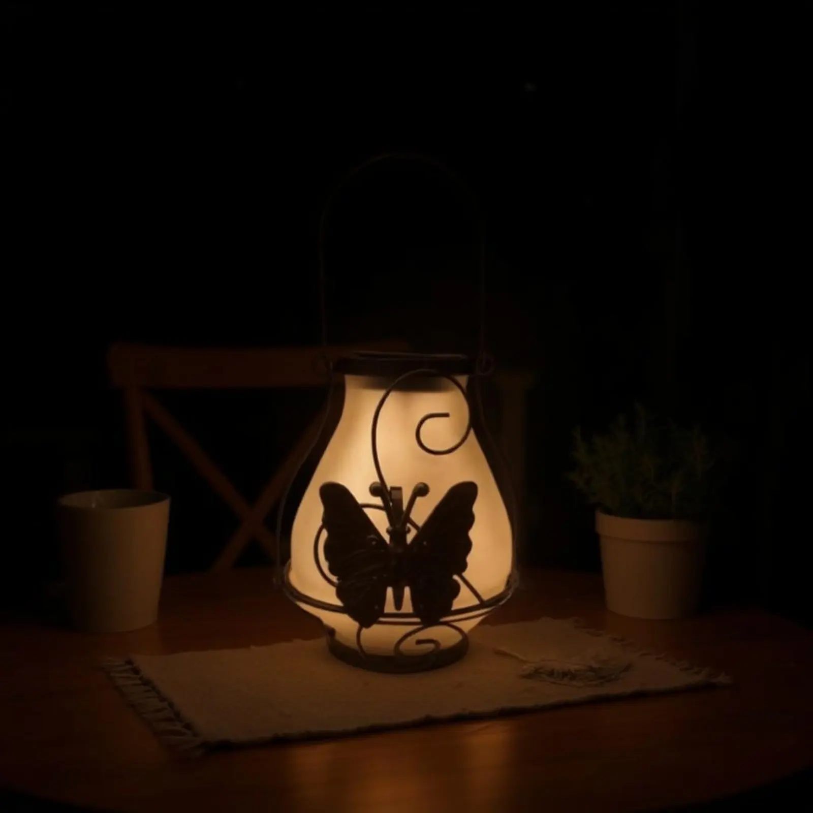 Solar Butterfly Lantern Waterproof Butterfly Solar Lantern Decorative Courtyard Light Easy to Use for Patio - view 4