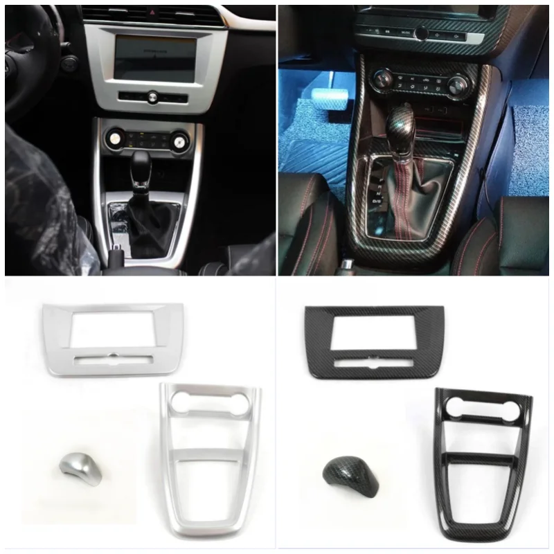 For MG ZS 2017 2018-2020 2022 Interior Accessories Central Control Gear Box Shift Water Cup Holder Panel Cover Trim 