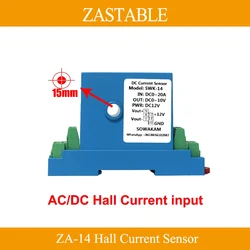 Hall Current Transformer ZA-K14 AC DC 5A 10A 20A 50A 150A Transmitter 4-20mA 0-10V Output Ampere Transducer Current Sensor