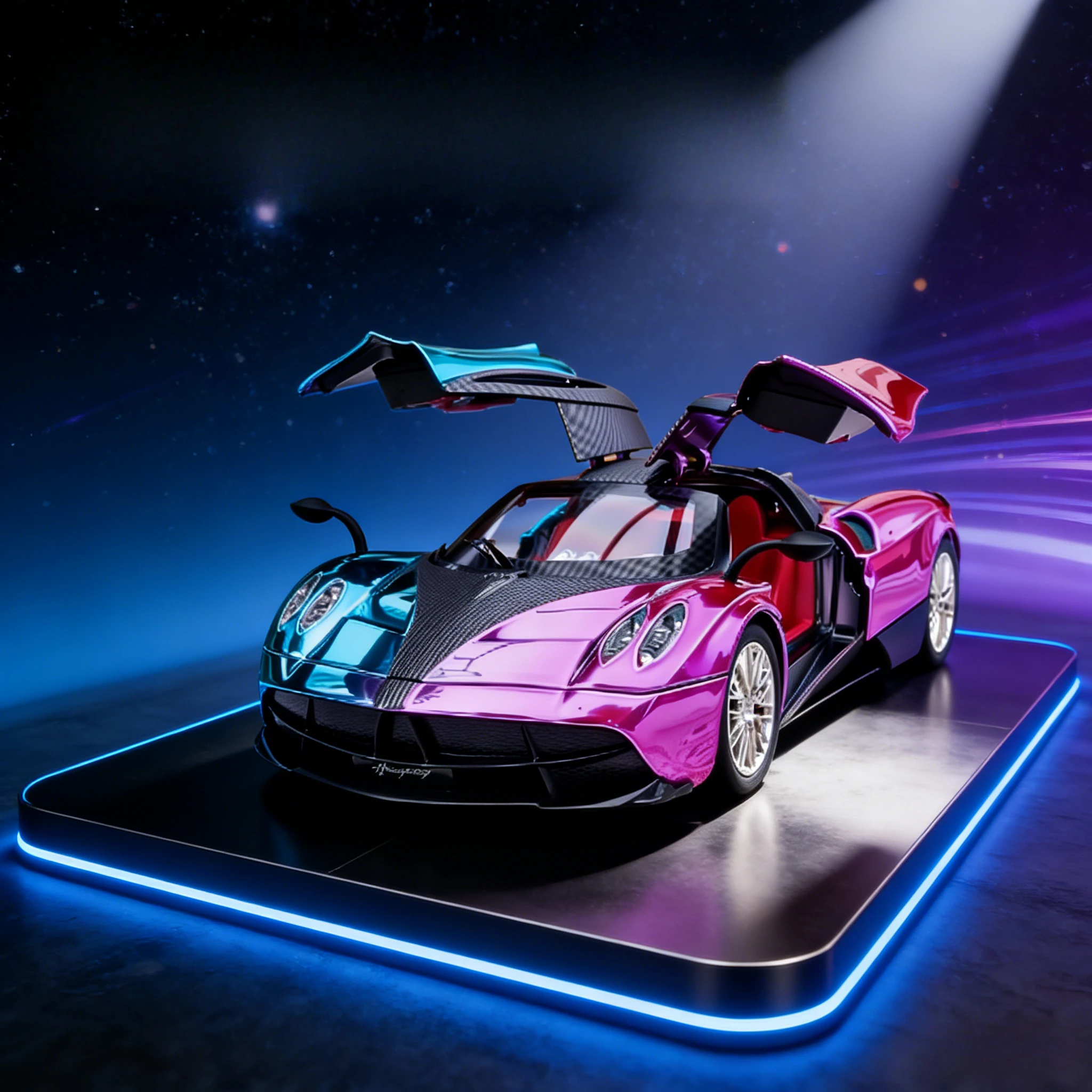 

️ 1:24 Мини-спортивный автомобиль, литой под давлением | Открывающиеся двери + звук и свет + откат — забавная игрушка для мальчика!