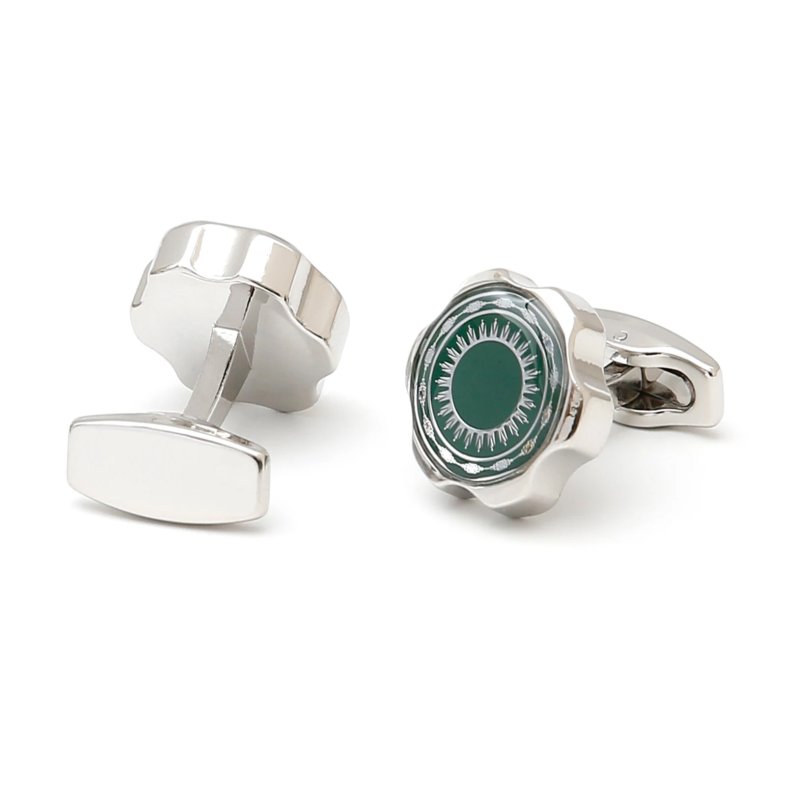 Cufflinks for Men TOMYE XK23015 Fashion Casual Green Button Wholesale Tuxedo Formal Dress Shirt Cuff Links Gifts Jewelry
