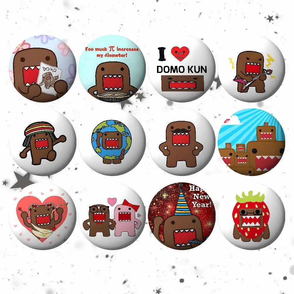 

Cute D-Domo Kun-s Badges Fans' Cartoon Lapel Pins Brooch Emblem Trinkets Gifts Folks Backpack Decor Jewelry Pieces
