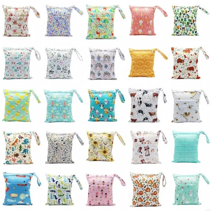 R66D Soluzione pratica e alla per riporre borsa per pannolini per bambini con ampio spazio