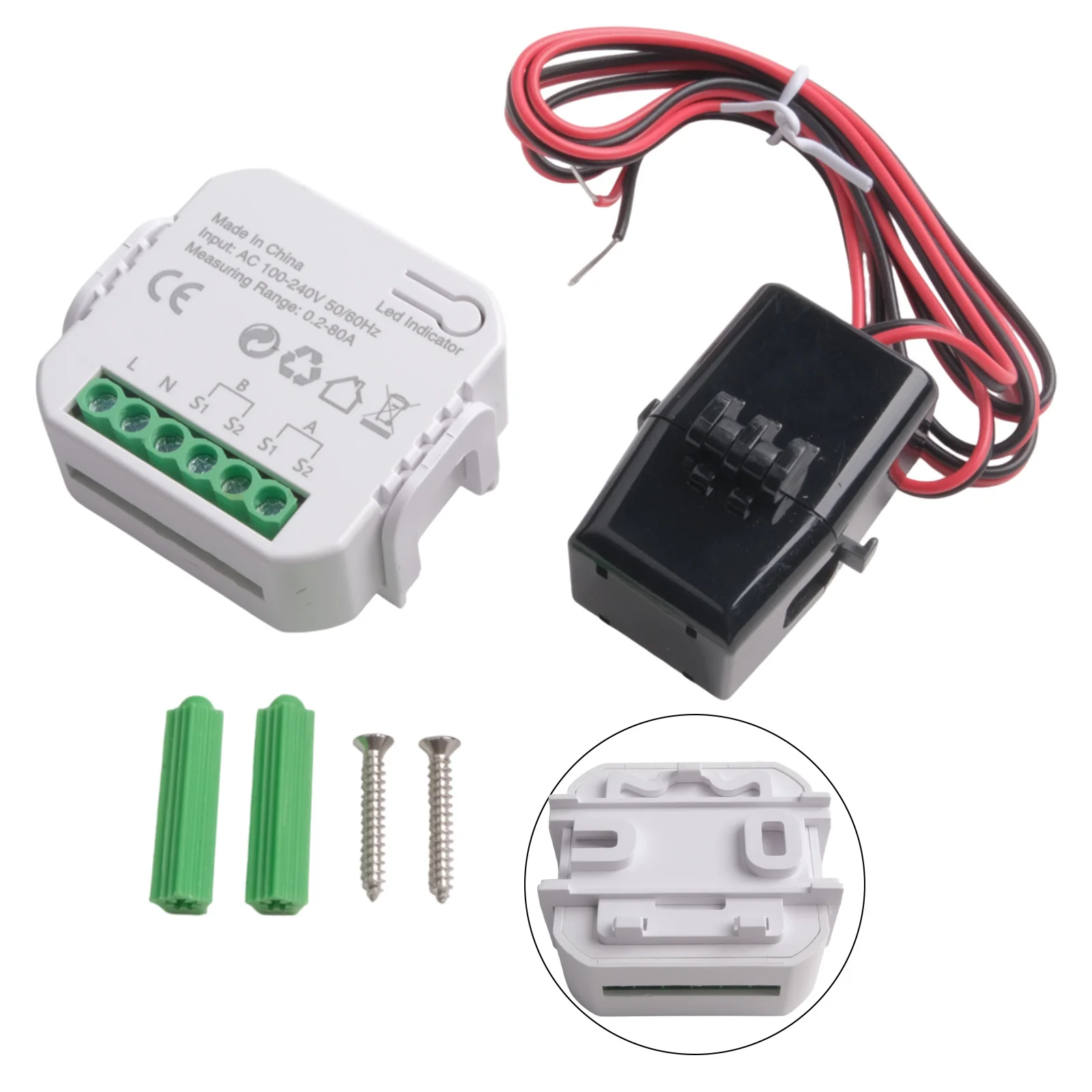 สําหรับ Tuya สําหรับสมาร์ท 2 WAY WiFi Energy Meter การผลิตเชื้อเพลิงแบบสองทิศทางการตรวจสอบเมตร Power Monitor อุปกรณ์เสริม