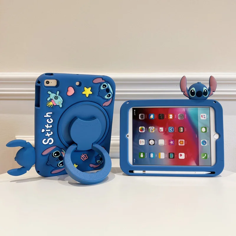 

Stitch Tablet Ipad Case 10th generation Pro 11 9.7 10.5 Inch Cover Ipad Air Mini 4 5 Case With Pen Slot 10.2 Inch Silicon Kids
