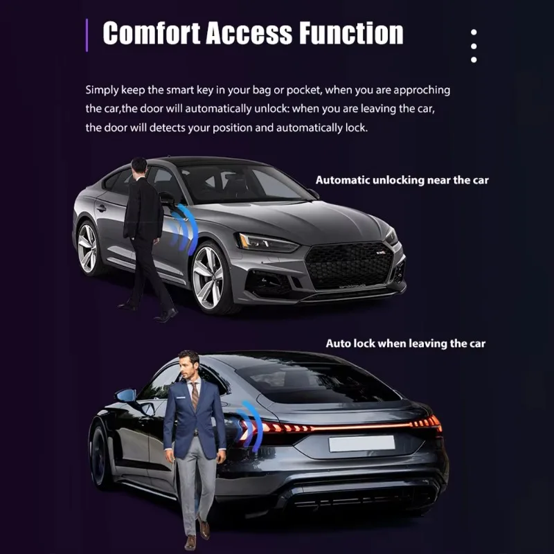 تعديل عالمي لقطع غيار السيارات، مفتاح ذكي، شاشة LCD، مفتاح السيارة