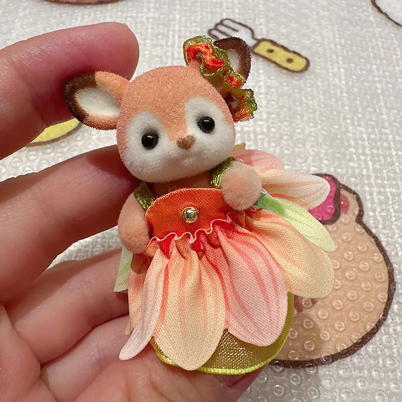 Originele Anime Sylvanian Families Easter Garden Rabbit Kawaii Figuur Collectible Doll Verjaardagscadeau Kinderen Speelgoed Kerstcadeau