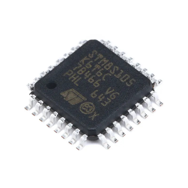 Original genuine STM8S105K6T6C LQFP-32 16MHz/32KB flash memory 8-bit microcontroller MCU