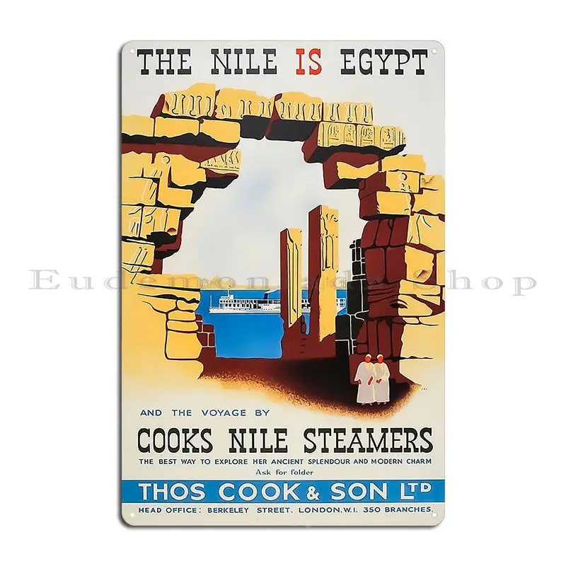 Vintage Egypt Metal Sign Wall Mural Pub Wall Decor Print Cave Tin Sign Poster