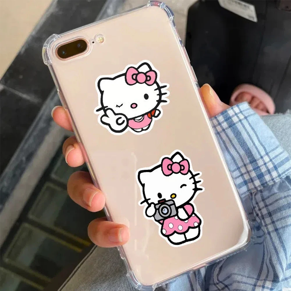 10/30/50pcs Kawaii Cartoon Hello Kitty Stickers Sanrio Anime Decals DIY Guitar Phone Case Laptop Cute Graffiti Kids Sticker Toy