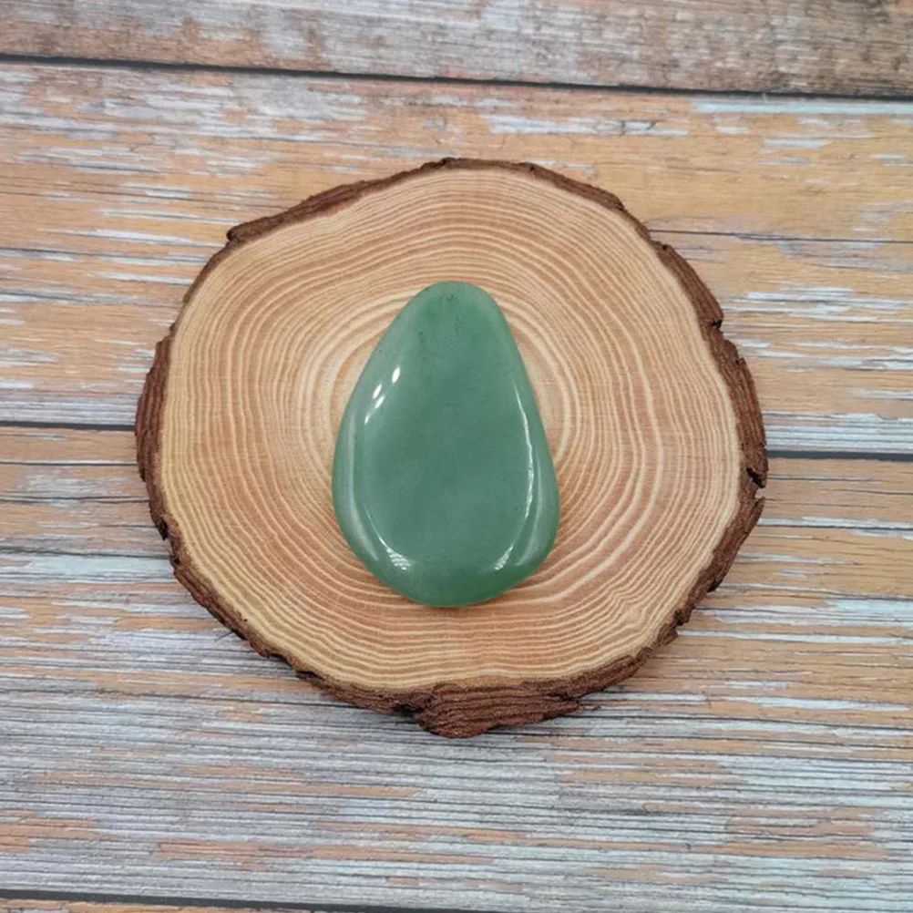 

Natural Jade Scraping Board Eye Massage Tool Spoon Shape Facial Gua Sha Stone Smooth Safe for Chin Nose Neck Body Acupoint