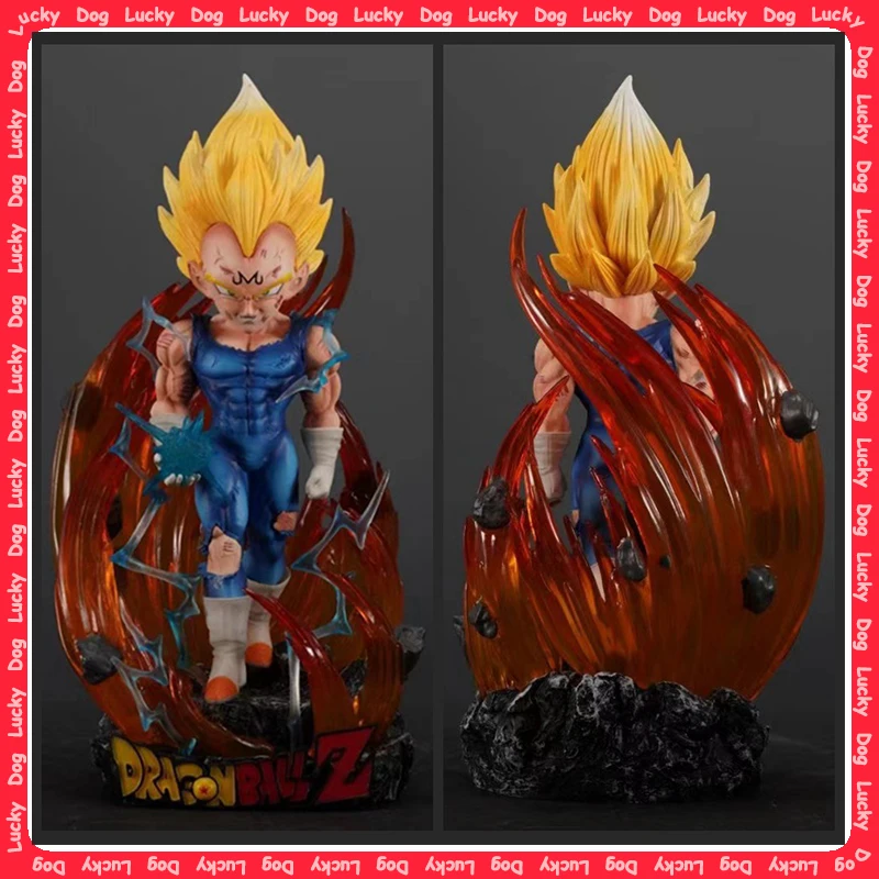 

21cm Anime Dragon Ball Z Majin Vegeta Figure Replace Head Pvc Action Figures Vegeta Figurine Gk Statue Collection Model Toys
