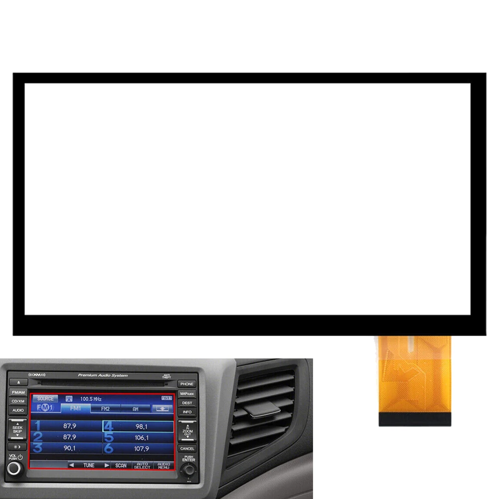 

7" Touch Screen Glass Digitizer For Honda Civic 9th 2012-2015 Radio Navigation 7" Touch Screen Glass Digitizer