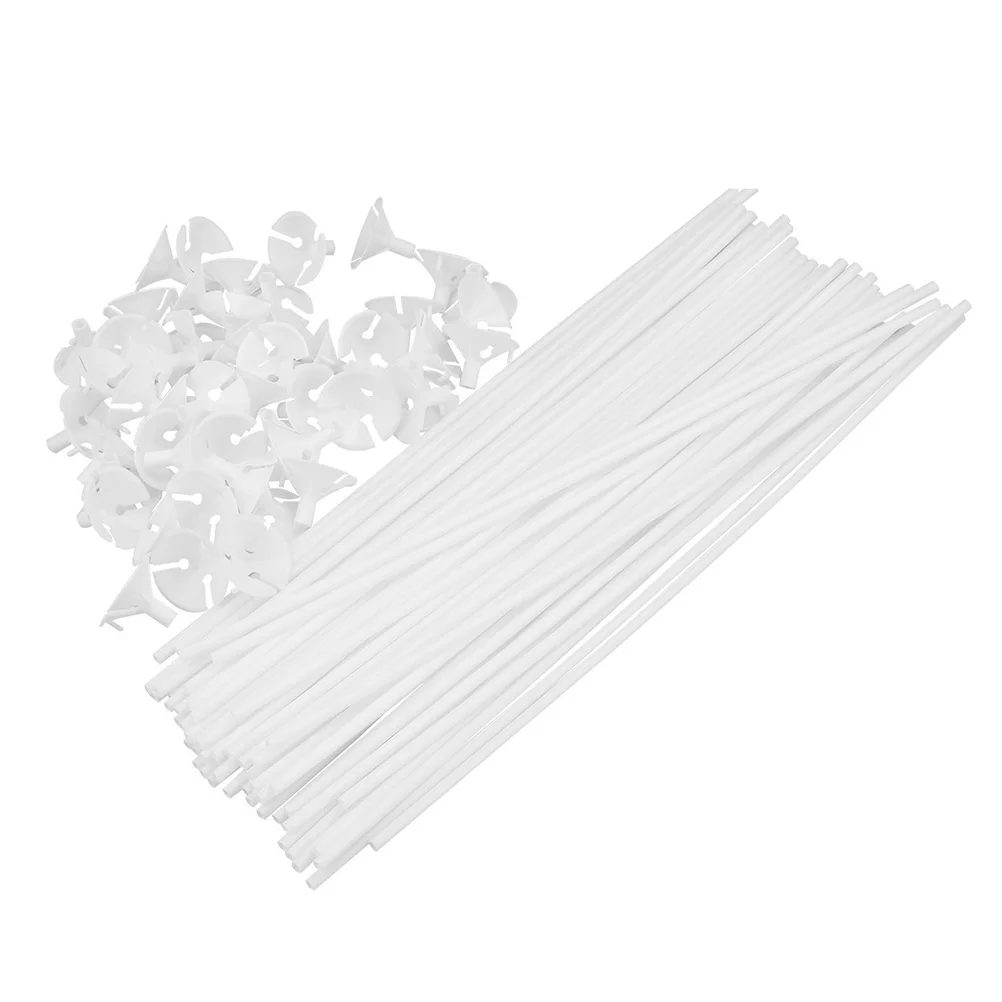 

250pcs Balloon Sticks with Cups Balloon Holder for Wedding Party Decor (White) balloon cups and sticks