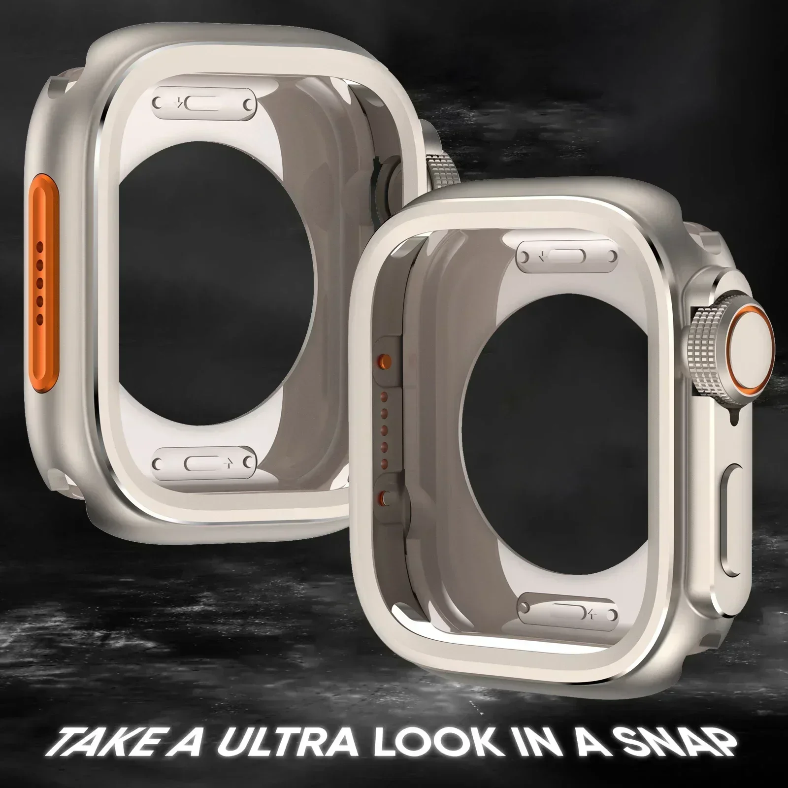 Case for Apple Watch Ultra 2 1 series 10 9 8 7 6 5 4 SE metal cover hard bumper for iWatch full protector black 46mm 44mm 45mm image 2