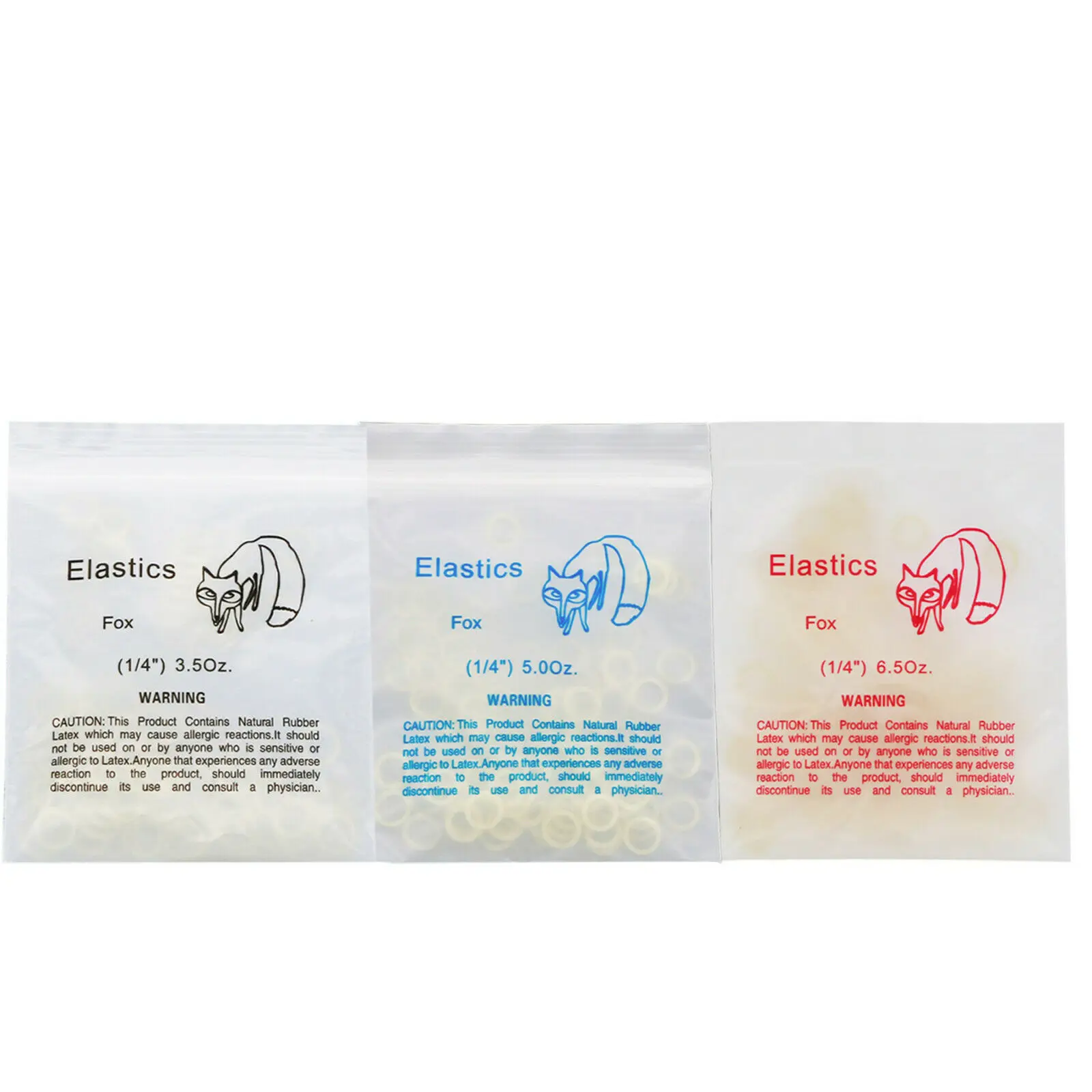 1000 pces dental ortodôntico borracha bandas elásticos látex cintas 3.5/5.0/6.5 oz