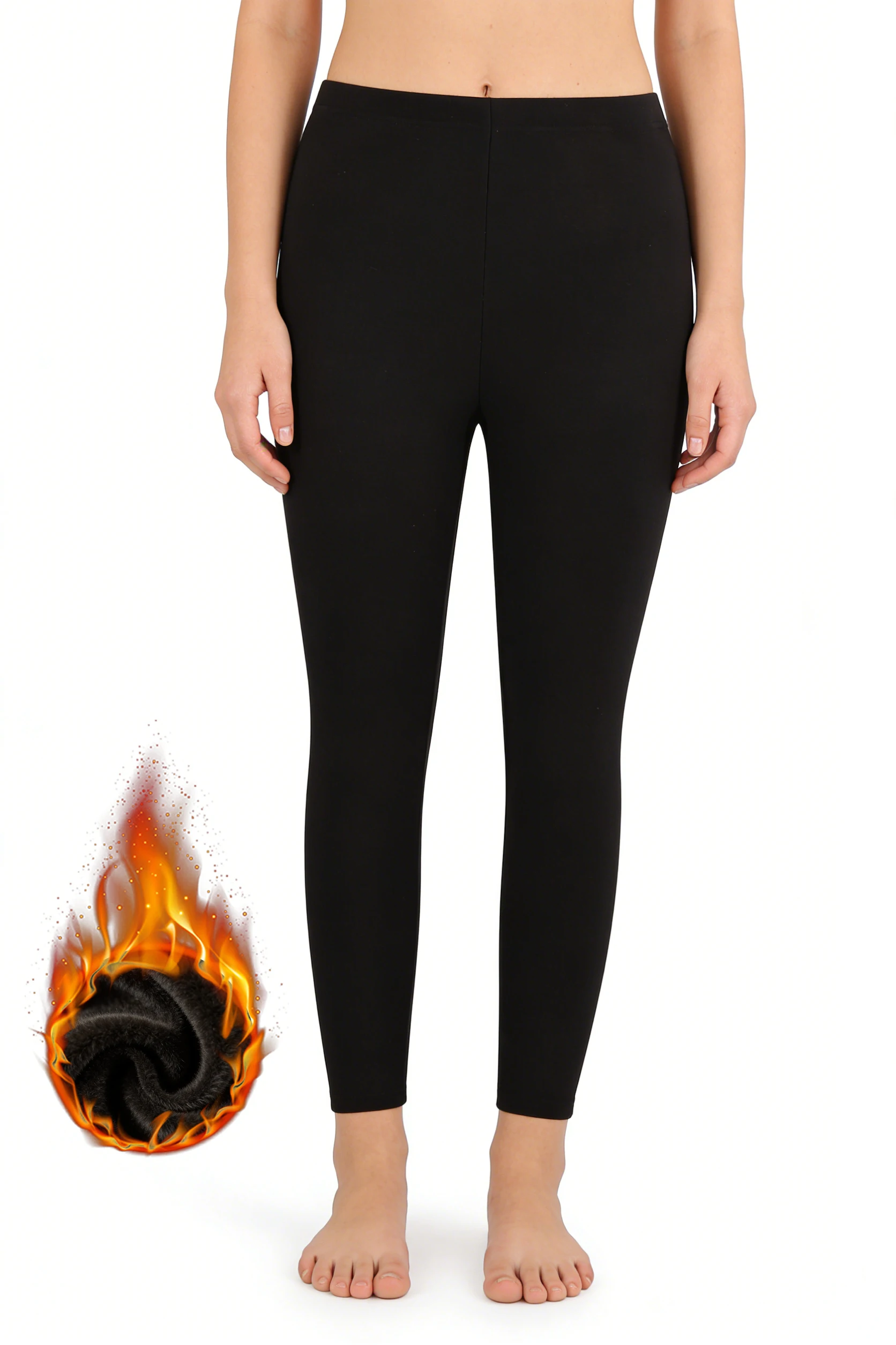 

Женские леггинсы на флисовой подкладке, эластичные тонкие теплые брюки с высокой талией для повседневной повседневной одежды, зимние прогулки в помещении и на открытом воздухе, мягкие штаны