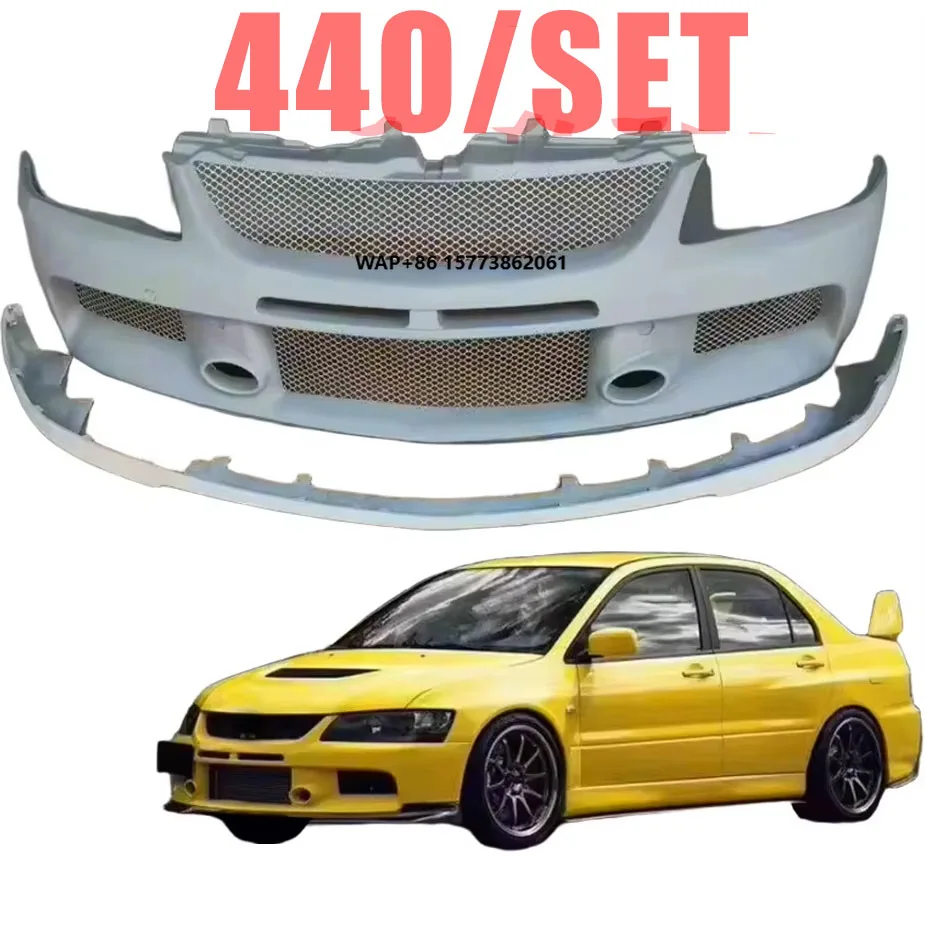 

Japanese Car Bumpers JDM Lancer EVO 9 Front Bumper & Bumper Lip Car Parts Upgrade Evolution 9 8 Accessories PP Parts