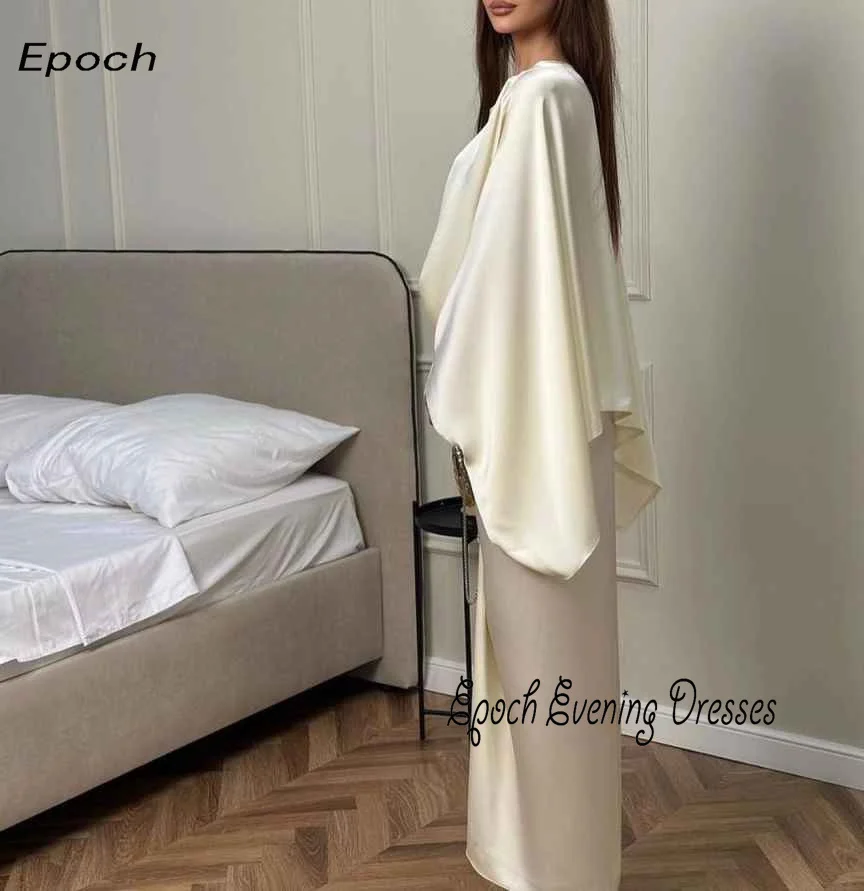 Epoch High Quality Satin Evening Dress فساتين مناسبة رسمية Straight Elegant Formal Cocktail Party Prom Gown For Sexy Women 2024