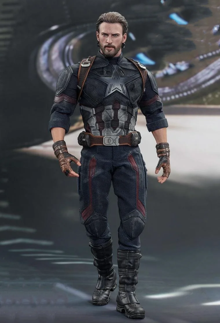 الأصلي حقيقية ستيف روجرز عمل الشكل 1/6 المنتقمون الكابتن الرسوم المتحركة الشكل HT MMS480 تمثال ديلوكس طبعة لعبة مجسمة #3
