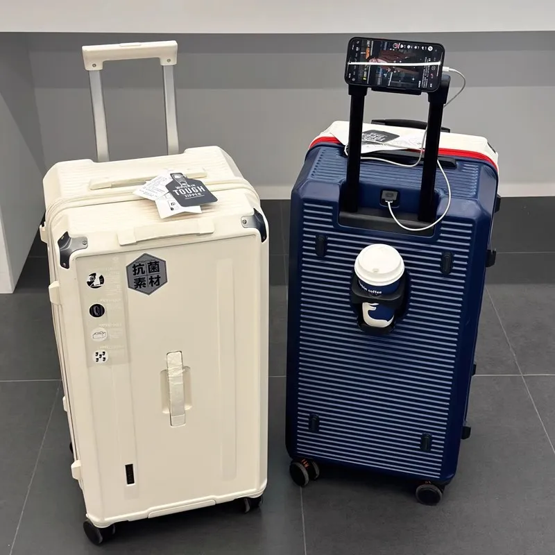 

Multi-functional travel suitcase 22/24/26/28 inches silent swivel wheels thickened large capacity rolling luggage handle bag