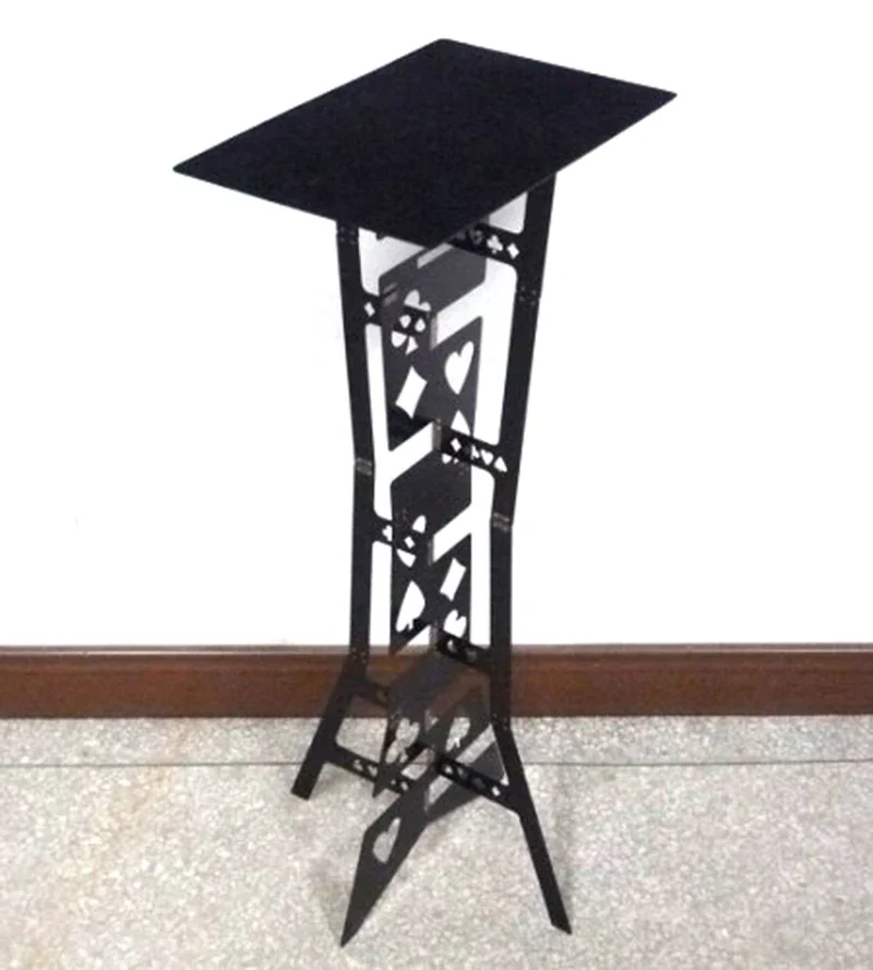 Folding Table - Aluminium Magic Tricks Metal Folding Table Black Magician's Table Stage Street Show Magia Accessories Easy Carry