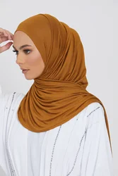 Muslim Jersey Hijab Scarf Women Long Solid Color Head Wrap For Women Hijabs Scarves Ladies Muslim Veil Jersey Hijabs