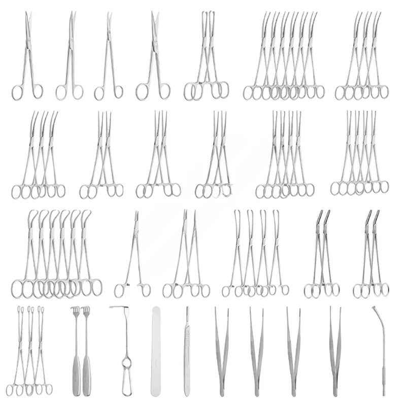 Class I Non-active 65pcs Uterectomy Surgery Set Medical Hysterectomy Surgical Instruments