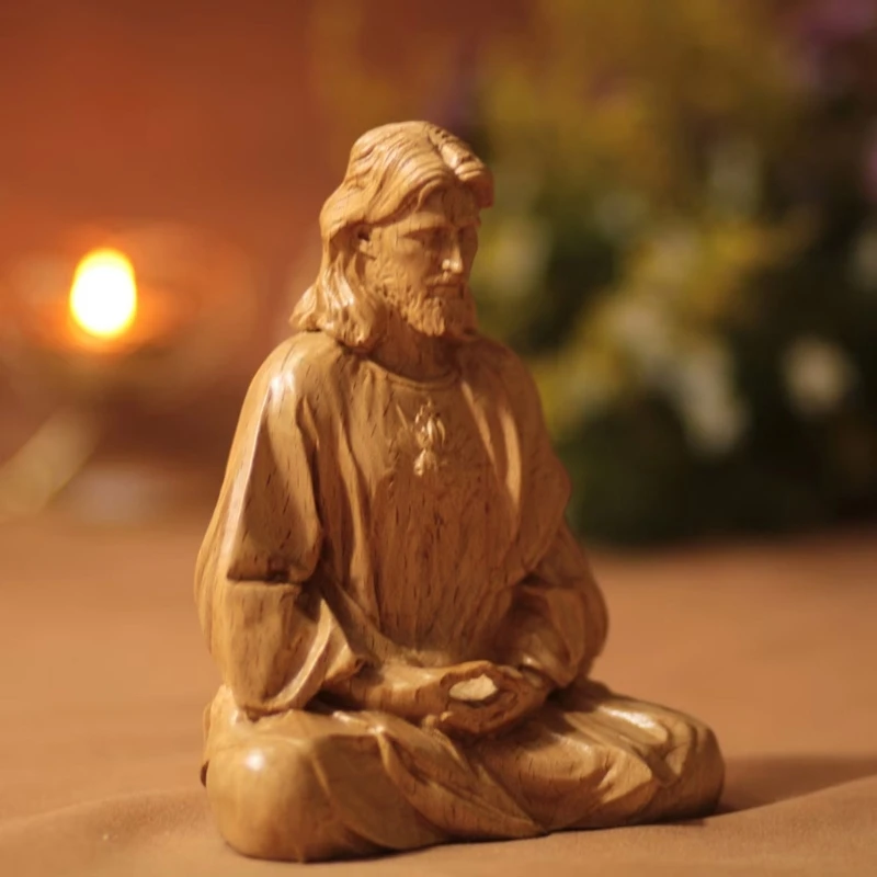 Hars Jezus Christus Standbeeld Voor Trouwe Gelovigen Huis Of Kerk Ornamentatie Handwerk Religieuze Sculptuur 10/15 Cm