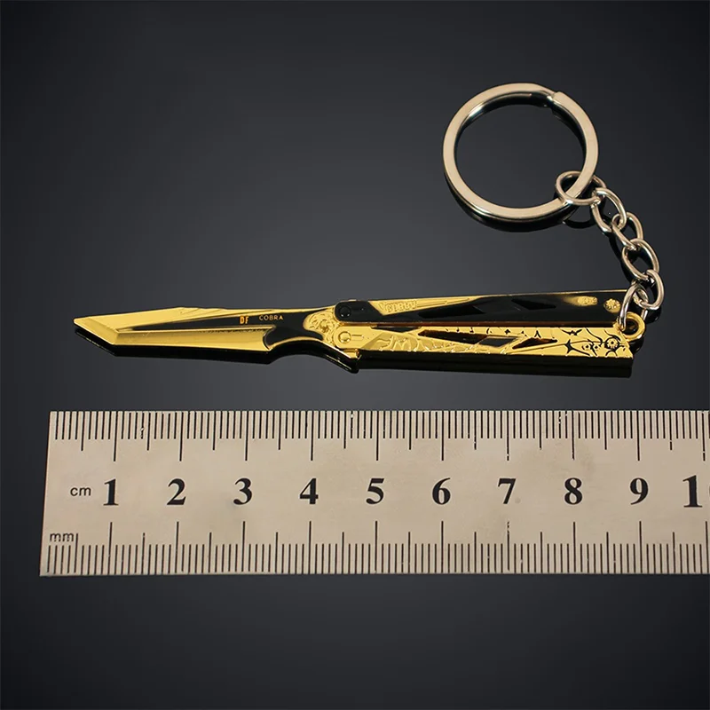9cm Delta Force Game Metal Sword Keychain Red Hawk Claw Blade Alloy Keychain Knife Accessories Tactical Axe Fashion Pendant view 5
