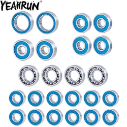 YEAHRUN 24PCS Kugellager Kit für Axial Capra Currie F9 Vorne und Hinten Achse Blau Lager Upgrade Teile