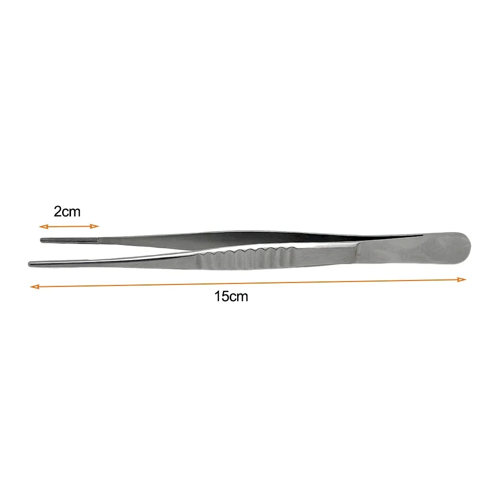 Stainless Steel Tweezer Toothed Tweezer Forceps Atraumatic Tissue Forceps Vascular Procedures Tweezers Tools
