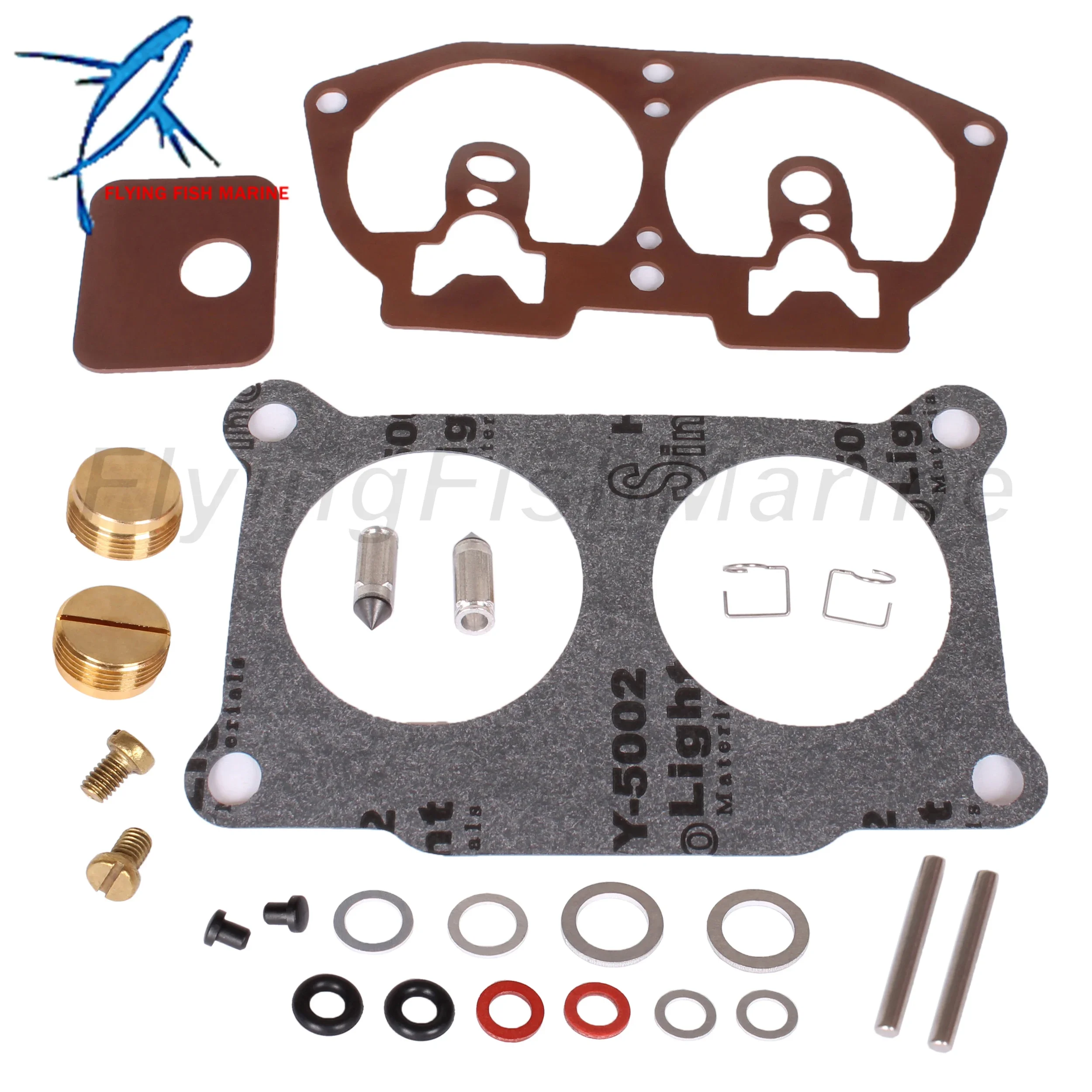 Outboard Motor 6E5-W0093-06 6N6-W0093-01 18-7002 Carburetor Repair Kits for Yamaha V4 V6 115HP-225HP / 8M6010312 for Mercury