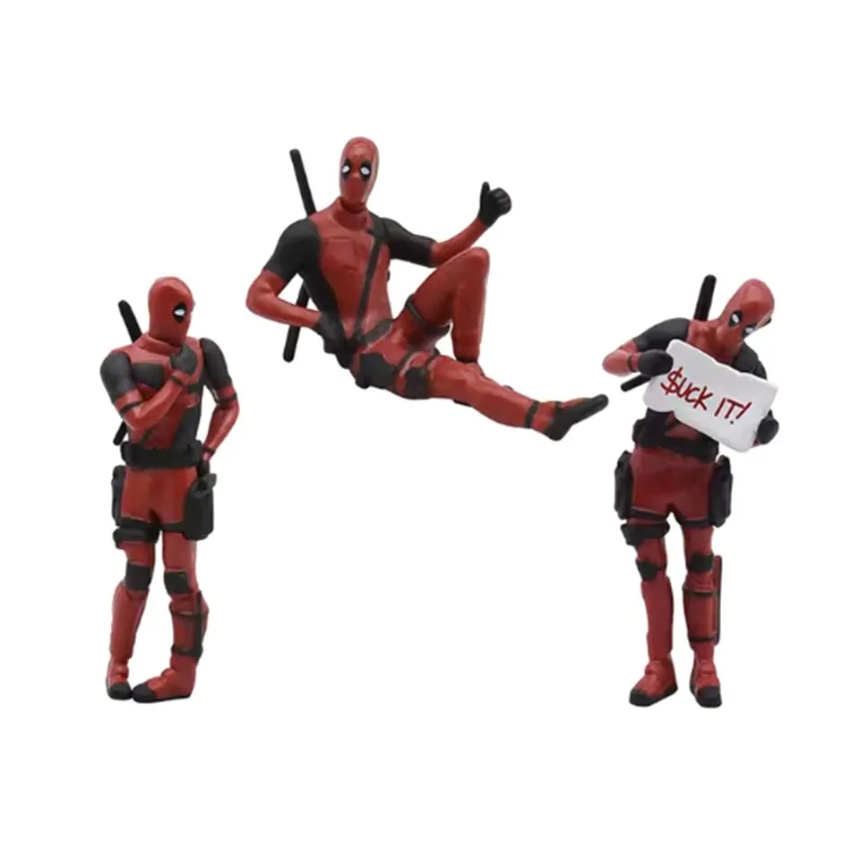 Figurka Deadpool z anime, hit sprzedaży 2025, ozdoba do wnętrza samochodu, zawieszka, model, mini lalka, zabawka dla dzieci, prezent