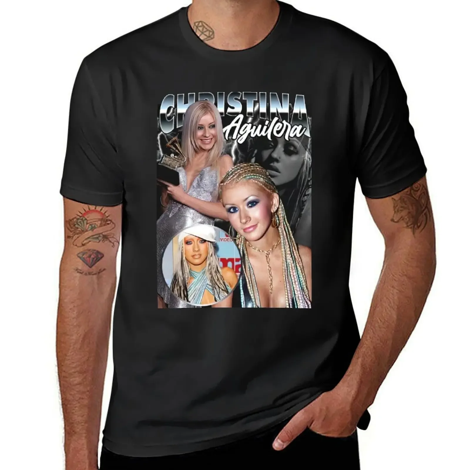 

Christina Aguilera Vintage 90s T-Shirt anime stuff korean fashion vintage clothes plain white t shirts men