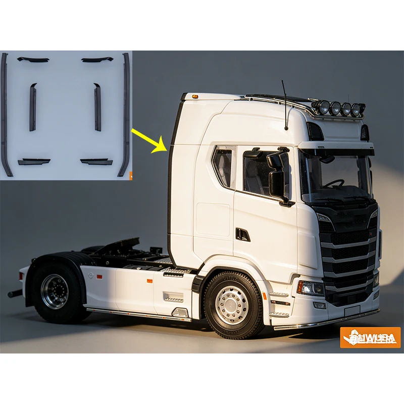 

RC 1/14 Truck Tail Edge Strip Flange Modification For 1/14 Tamiya For SCANIA 770S 6X4 56368 8X4 56371 Truck DIY Accessory Toy