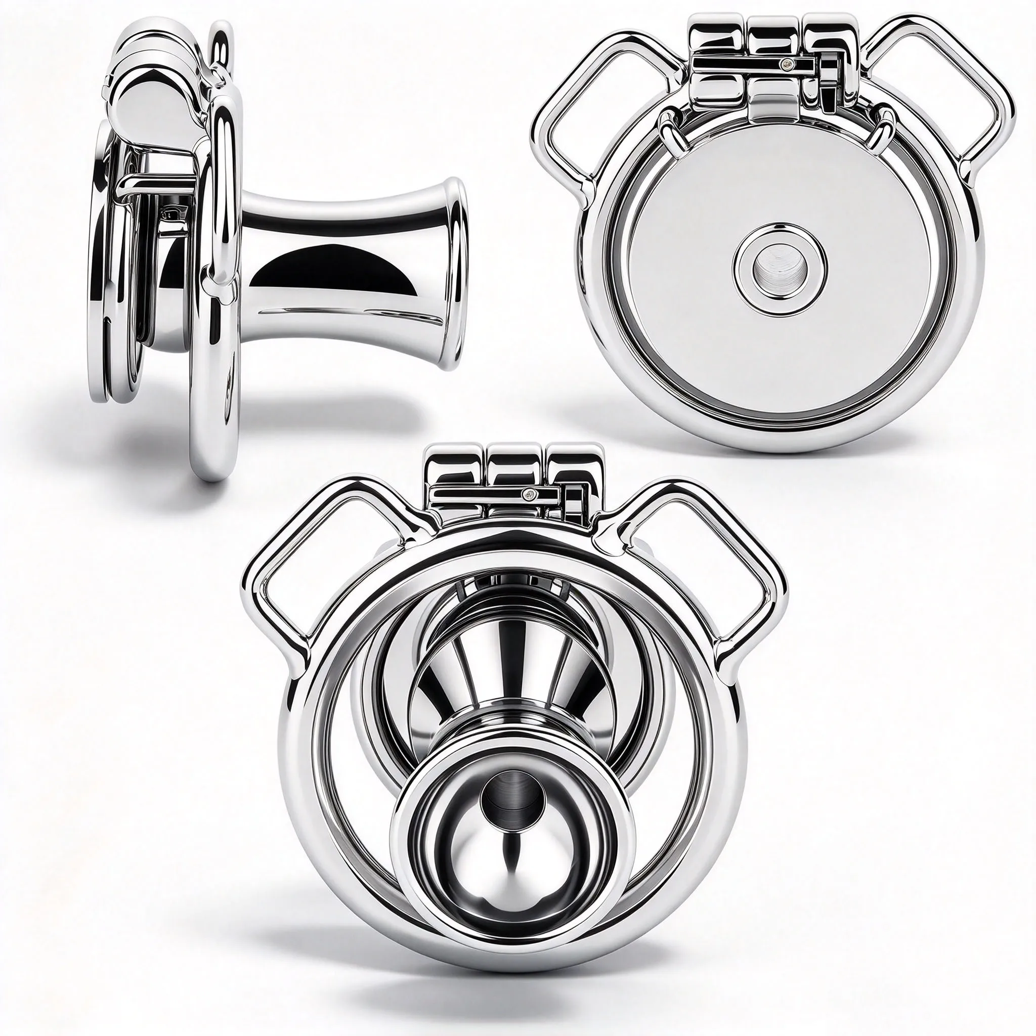 LICKER Metal Negative Chastity Cage With Silicone Pad Steel Urethral Dick Cages Penis Bondage Urethral Lock For Men Asceticism