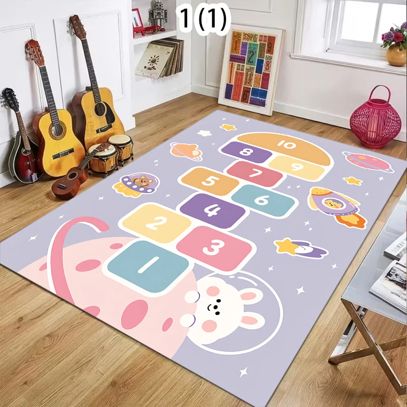 

Коврик-шашки с цифрами для детей, развивающий игровой коврик для игровой комнаты, мягкий ковер для дома и улицы, безопасное напольное покрытие для детских занятий