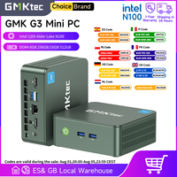 GMKtec G3 Mini PC Intel Alder Lake N100 Windows 11 Pro Desktop Computer 8/16GB RAM 256/512GB PCIe M.2 SSD WiFi 6 BT5.2 Mini PC