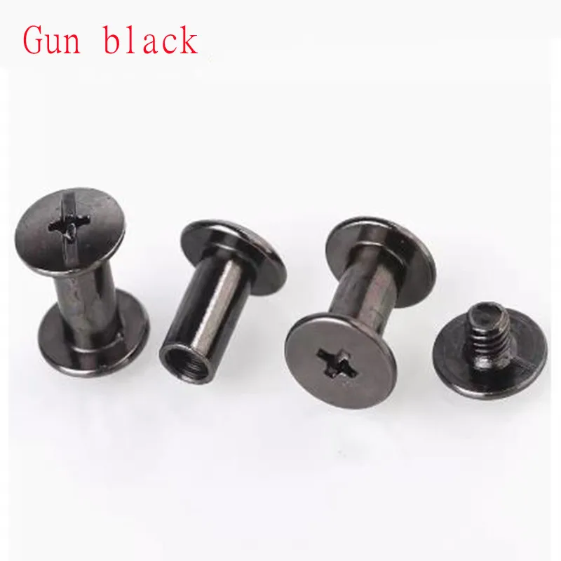 10/20 Sets Metall-Chicago-Schrauben, Durchmesser 5mm, Länge 4mm bis 60mm, Nägel, Nieten, Drucknieten für Fotoalben, Buchbindern, Buchschrauben – Detail 8