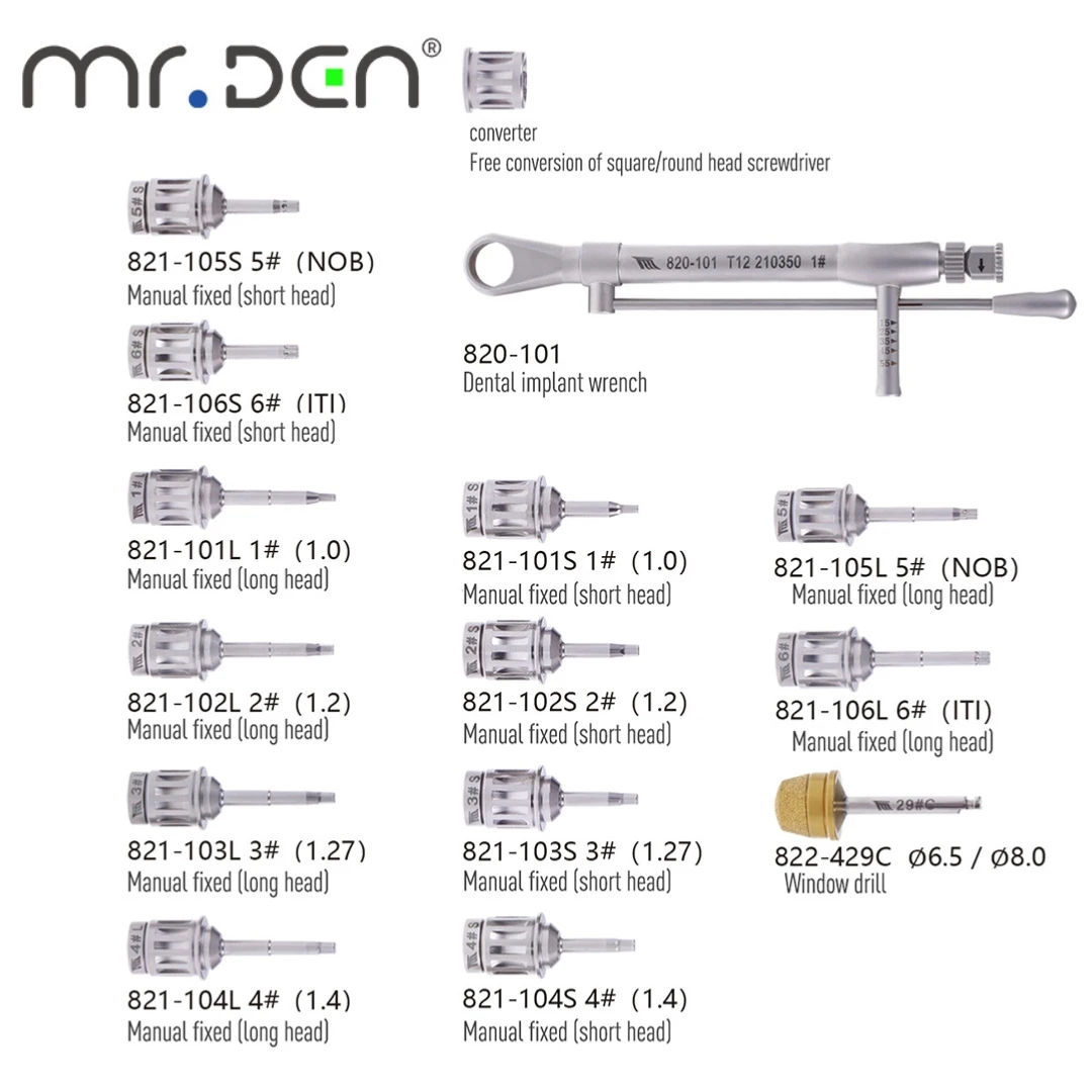 Tiantian Dental Implant Torque Wrench Ratchet Screwdriver Repair Tools Wrench Kit Universal Dentistry Prothstic Tool Kit