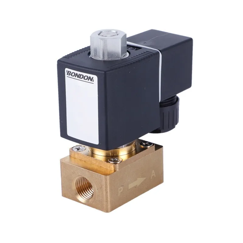 6013 بوندون؛ صمام مياه كهرومغناطيسي صامت مع بداية ضغط صفر، منفذين، وضعين، نحاس وفولاذ مقاوم للصدأ #4