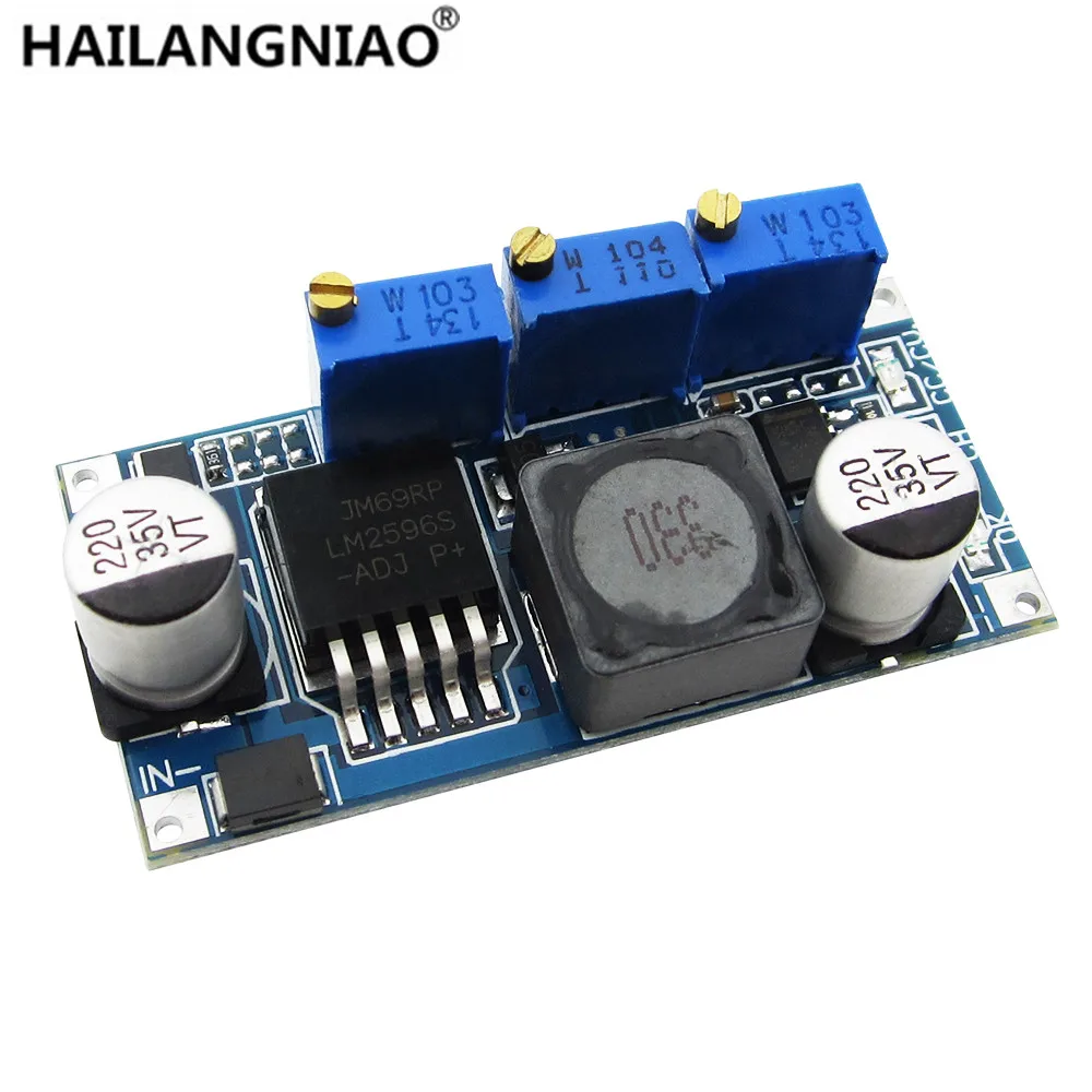 BO-01 LED 드라이버 DC-DC 스텝 다운 조절 가능 CC/CV 전원 공급 장치 모듈, LM2596, 10 개