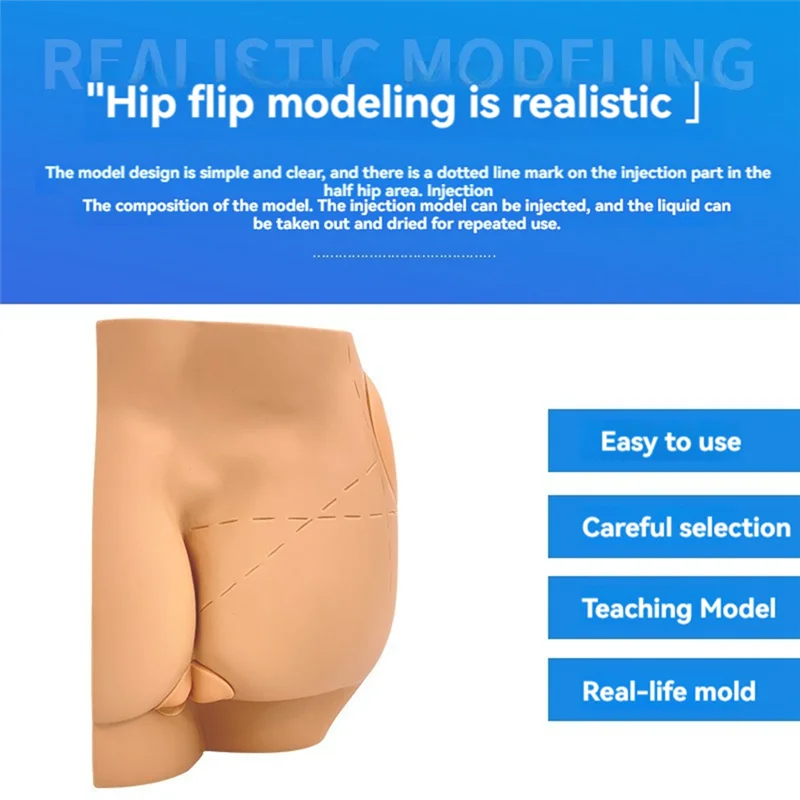 

ABFM-Human Hip Joint Intramuscular Injection Simulator Anatomical Model, Buttocks Care Puncture, Teaching Resources