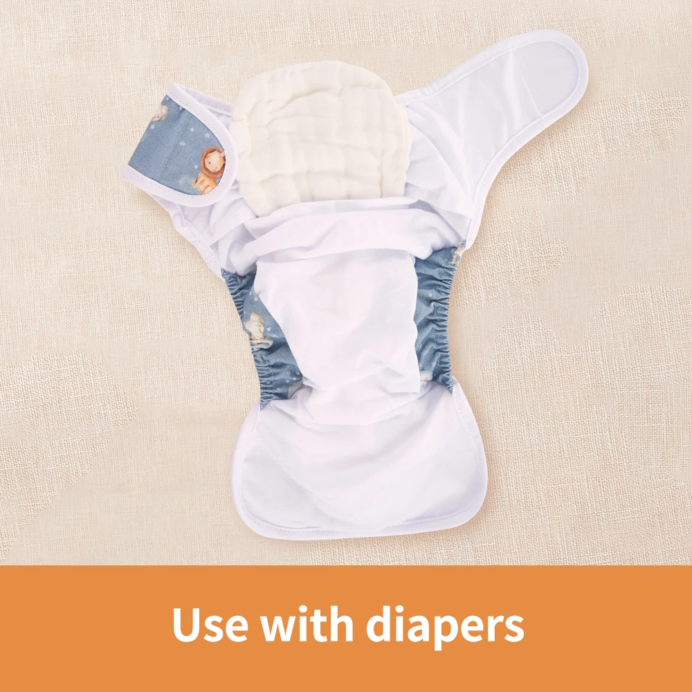 HappyFlute 3Size 20layers Super Soft Muslin Bamboo Cotton Reusable Diaper Inserts Use Together With Pocket Cloth Nappy