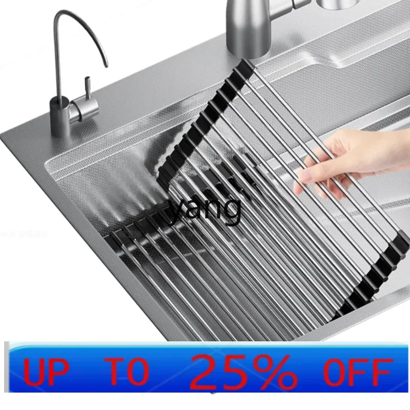 LH  kitchen large single slot thickened stainless steel household vegetable sink