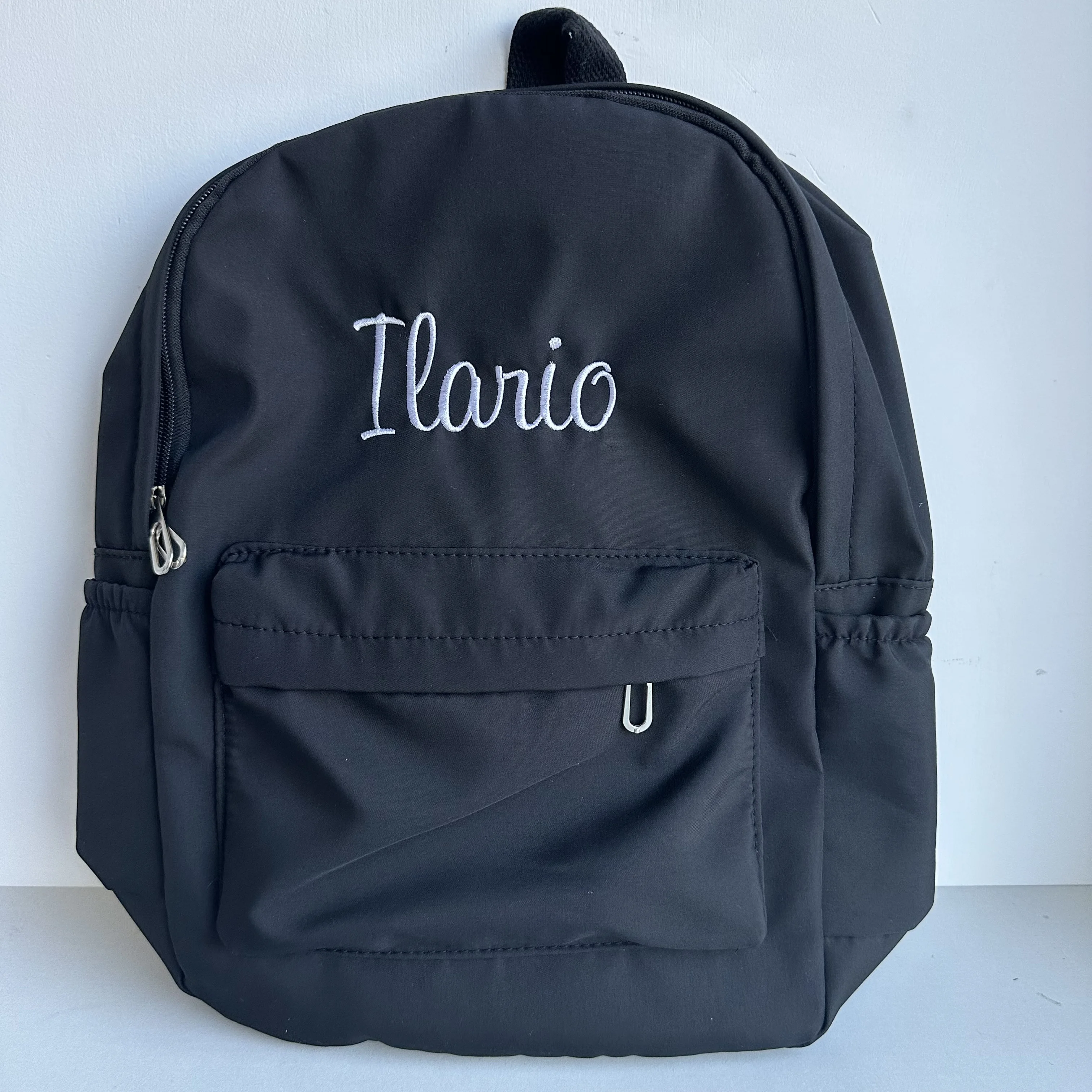 Zaino in Nylon color caramella nome personalizzato zaino da viaggio per il tempo libero zaino per studenti ricamo personalizzato il tuo nome