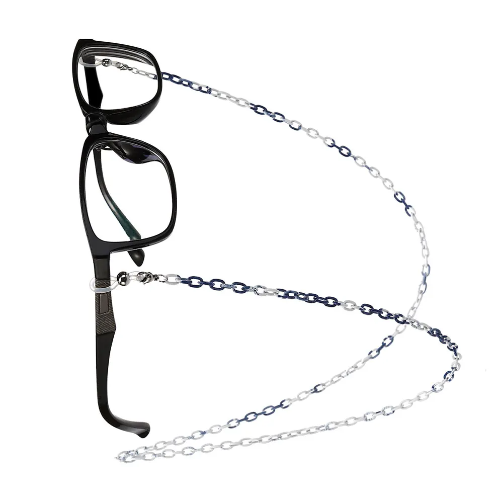 

Glasses Chain Eyeglass Cord Neck Bra Lanyard Blue White Porcelain Pattern Sunglass Rope Lace Aluminum Men Women Sports Outdoor