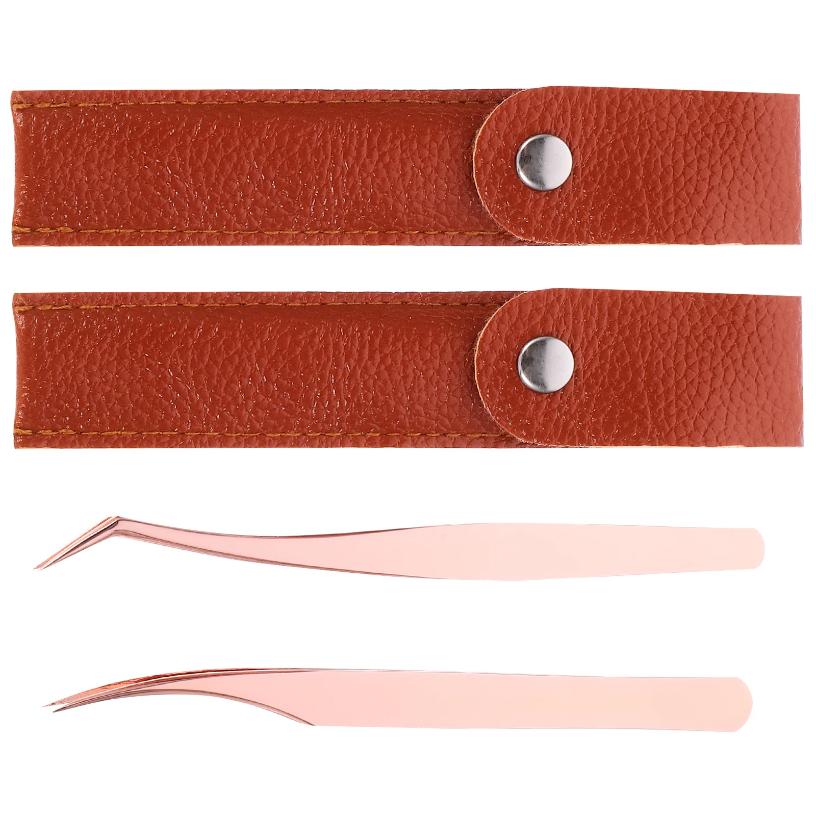 Juego de herramientas de maquillaje para pestañas, pinzas de acero inoxidable, pinzas de precisión para extensión de pestañas, diseño curvo de delfines, 4 Uds.