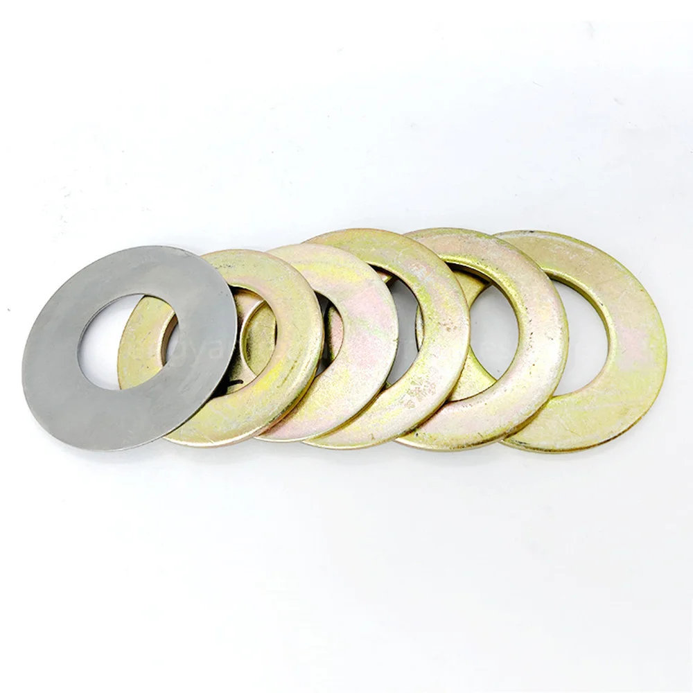 10pcs Enlarged Round Metal Wear-resistant Shaft Washer Excavator Shims Shaft Bucket Pin Bucket Thin Steel Sheet Iron Gasket